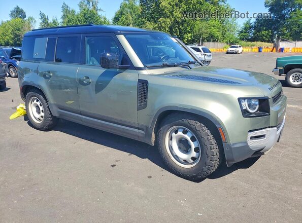 SALEK7RX9M2044378 2021 LAND ROVER DEFENDER Green Vista frontal