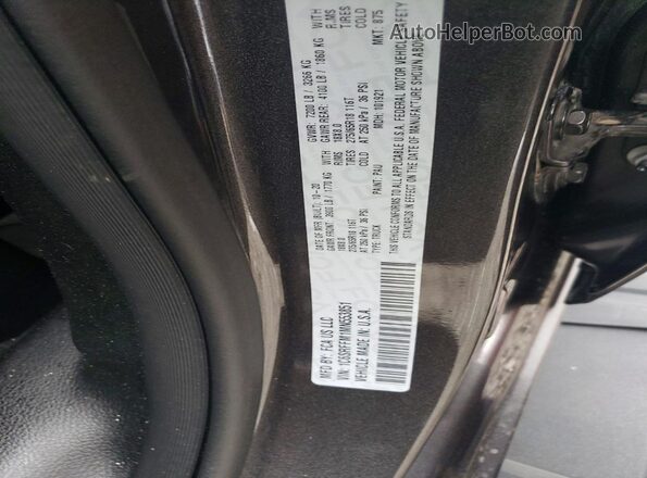 1C6SRFFM1MN553851 2021 RAM 1500 Gray VIN კოდის სტიკერის ხედი