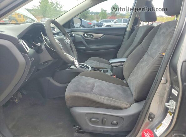 KNMAT2MT7GP725138 2016 NISSAN ROGUE Black წინა პანელის ხედი