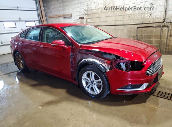 3FA6P0HD7JR154354 2018 FORD FUSION Red Vista frontal