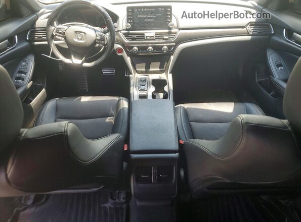 1HGCV2F37KA006484 2019 HONDA ACCORD White Вид щитка приладів