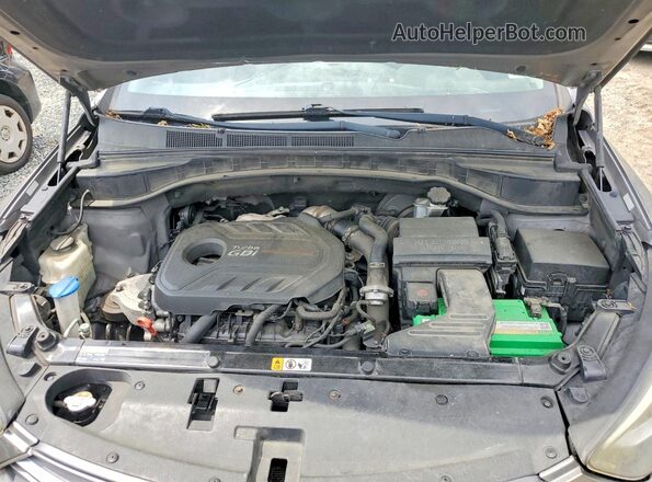 5XYZU4LA6HG415434 2017 HYUNDAI SANTA Gray ძრავის განყოფილების ხედი