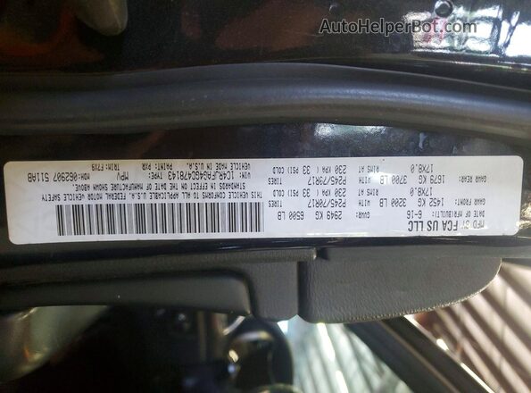 1C4RJFAG4GC478143 2016 JEEP GRAND Black Vista interior de 360 grados