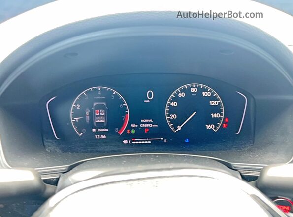 2HGFE2F56NH541939 2022 HONDA CIVIC Gray Instrument cluster view