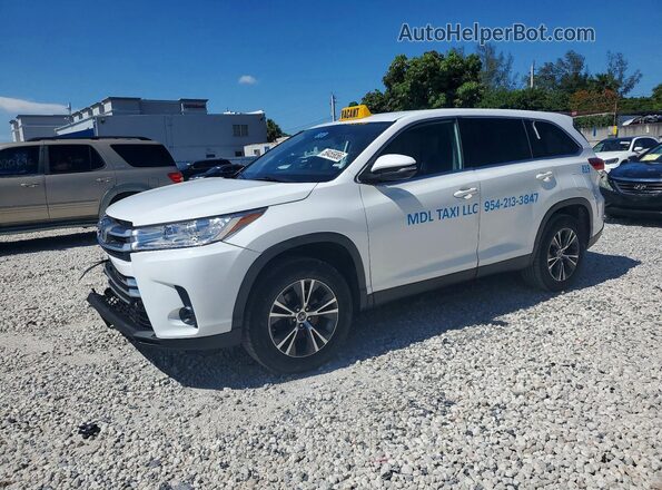 5TDZZRFH9KS304166 2019 TOYOTA HIGHLANDER White Задня ліва чверть