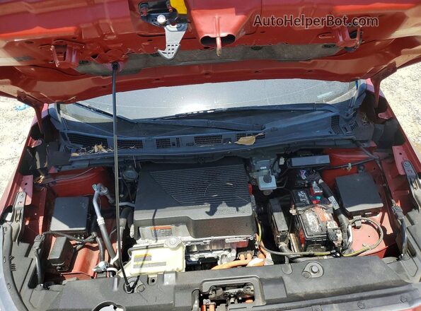 1N4AZ1CP5JC310451 2018 NISSAN LEAF Red VIN sticker view