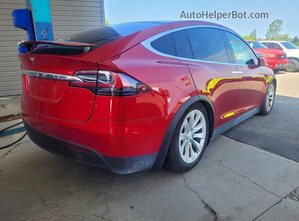 5YJXCAE22KF189454 2019 TESLA MODEL X Red Դիմացի տեսք