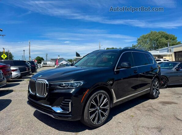 5UXCW2C02L9B52589 2020 BMW X7 Черный Задняя левая четверть