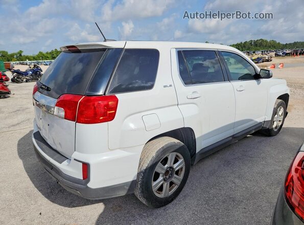 2GKALMEK6G6128438 2016 GMC TERRAIN White Delantero derecho