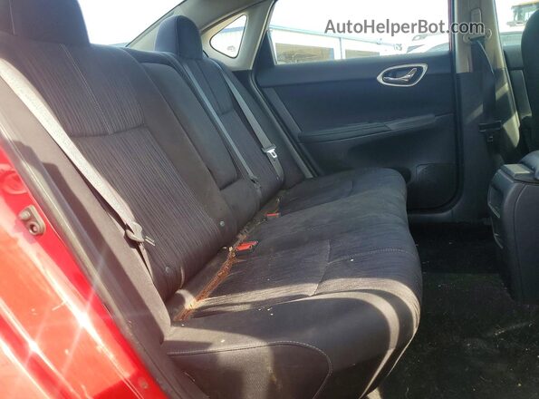 3N1AB7AP4HL685494 2017 NISSAN SENTRA Красный Вид задней части салона