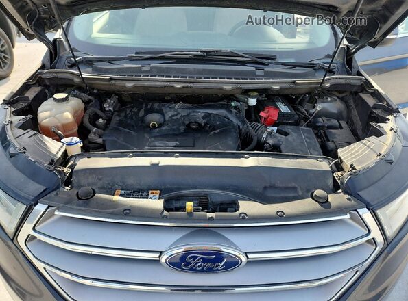 2FMPK3K95JBC15732 2018 FORD EDGE Gray Vista de la etiqueta del VIN