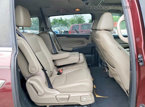 5FNRL6H70KB048637 2019 HONDA ODYSSEY Burgundy Widok komory silnika