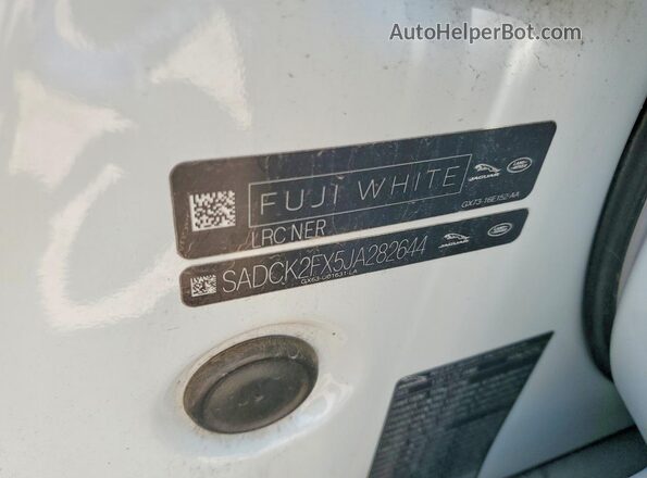 SADCK2FX5JA282644 2018 JAGUAR F-PACE White Widok wnętrza 360 stopni