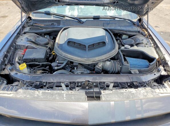 2C3CDZFJ9KH719479 2019 DODGE CHALLENGER Серый Вид подкапотного пространства