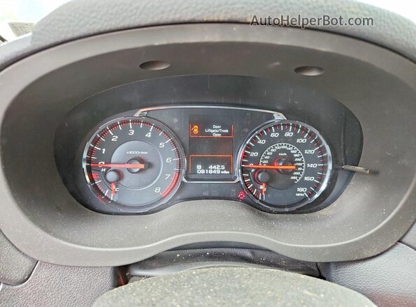 JF1VA1A64K9814426 2019 SUBARU WRX Черный Вид задних сидений