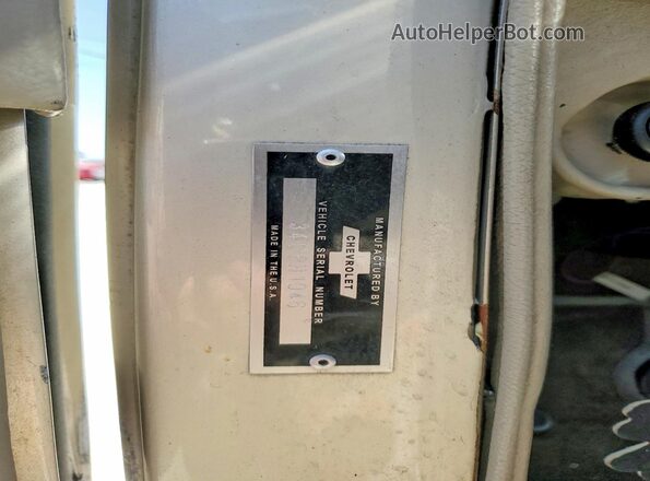 34CPH1046 1934 CHEVROLET OTHER Tan VIN კოდის სტიკერის ხედი