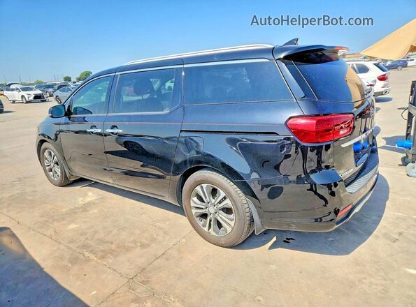KNDMC5C16K6558445 2019 KIA SEDONA Black უკანა მარჯვენა