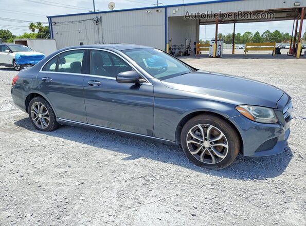 55SWF4KB7GU158196 2016 MERCEDES-BENZ C Gray Widok z przodu