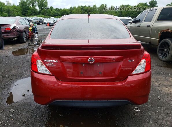 3N1CN7AP0JL883267 2018 NISSAN VERSA Burgundy Սալոնի դիմացի տեսք