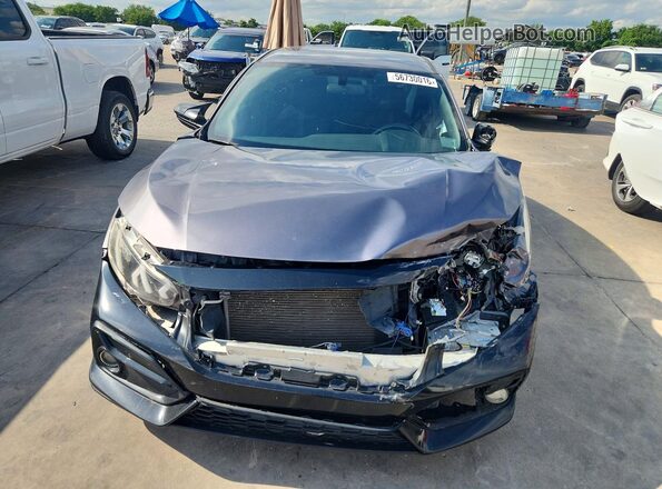 19XFC2F50HE066129 2017 HONDA CIVIC Black Widok z tyłu