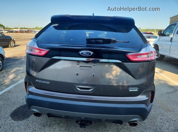 2FMPK4J97KBB57454 2019 FORD EDGE Gray Вид салону спереду