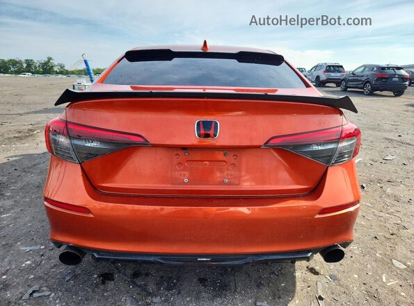 2HGFE1E57NH476787 2022 HONDA CIVIC Orange წინა სალონის ხედი
