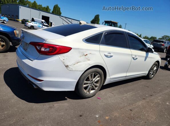 5NPE24AF1HH485046 2017 HYUNDAI SONATA White Przód prawy