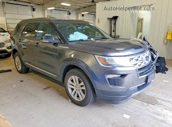 1FM5K8D89JGC71853 2018 FORD EXPLORER Black Front view