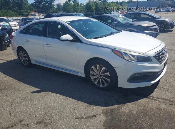 5NPE34AF4GH274712 2016 HYUNDAI SONATA White წინა ხედი