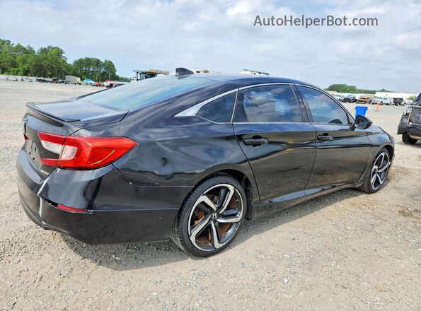 1HGCV1F32KA115560 2019 HONDA ACCORD Black Front right