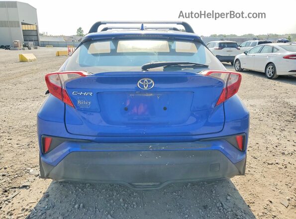 NMTKHMBX4JR047287 2018 TOYOTA C-HR Blue Вид салону спереду