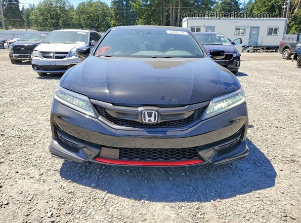 1HGCT2B06GA007554 2016 HONDA ACCORD Black უკანა ხედი