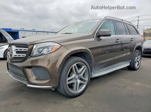 4JGDF7DE0HA838271 2017 MERCEDES-BENZ GLS-CLASS Brown Հետևի ձախ