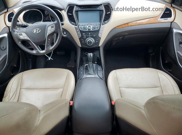 KM8SRDHF8GU138849 2016 HYUNDAI SANTA FE Черный Вид щитка приборов