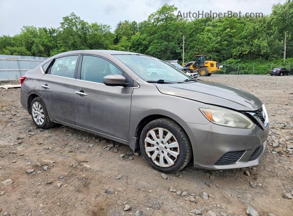 3N1AB7APXGY308430 2016 NISSAN SENTRA Серый Вид спереди