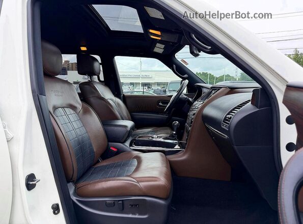 JN8AY2NE0J9734362 2018 NISSAN ARMADA Белый Вид сзади