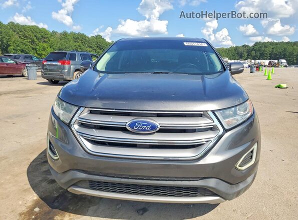 2FMPK3J94JBB64127 2018 FORD EDGE Gray Widok z tyłu