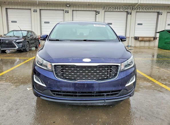 KNDMB5C19K6538516 2019 KIA SEDONA Blue Widok z tyłu