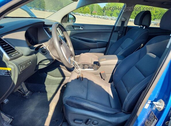 KM8J33A27JU805383 2018 HYUNDAI TUCSON Blue Widok deski rozdzielczej