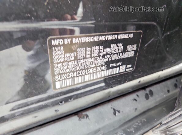 5UXCR4C02L9B52045 2020 BMW X5 Gray 360 interior view