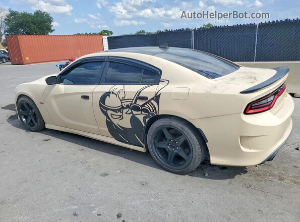 2C3CDXGJXJH167041 2018 DODGE CHARGER Yellow Rear right