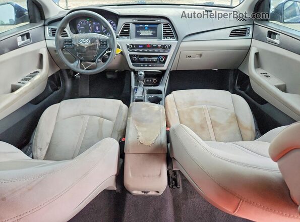 5NPE24AF2GH339561 2016 HYUNDAI SONATA Blue Instrument cluster view