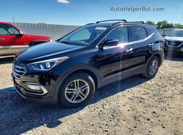 5NMZUDLB4JH104119 2018 HYUNDAI SANTA FE Black Rear left