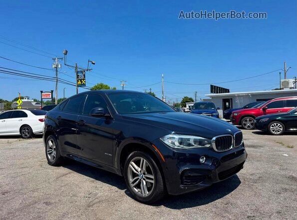 5UXKU0C51J0G80952 2018 BMW X6 Black Հետևի ձախ