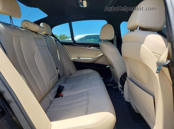 WBAJA9C58JB252031 2018 BMW 5 SERIES Black Vista interior trasera