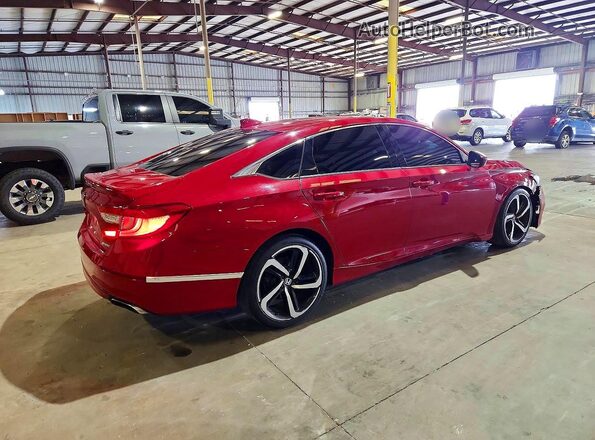 1HGCV1F33JA248262 2018 HONDA ACCORD Red წინა მარჯვენა