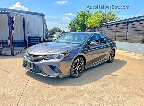 4T1B11HK6KU794401 2019 TOYOTA CAMRY Gray Rear right