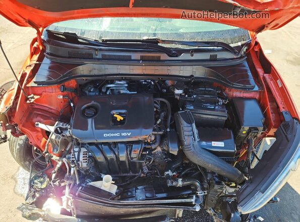 KM8K22AA6KU200782 2019 HYUNDAI KONA Orange ძრავის განყოფილების ხედი