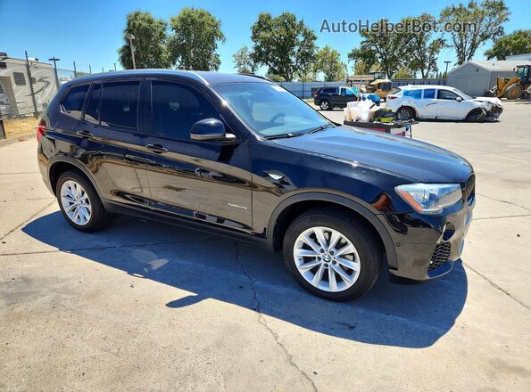 5UXWZ7C30H0V89219 2017 BMW X3 Black Widok z przodu