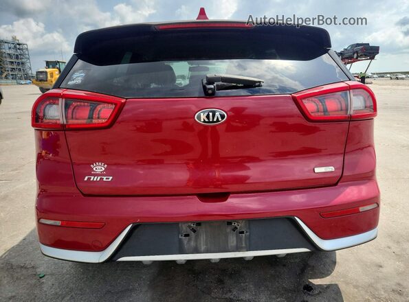 KNDCC3LC0H5042212 2017 KIA NIRO Red წინა სალონის ხედი